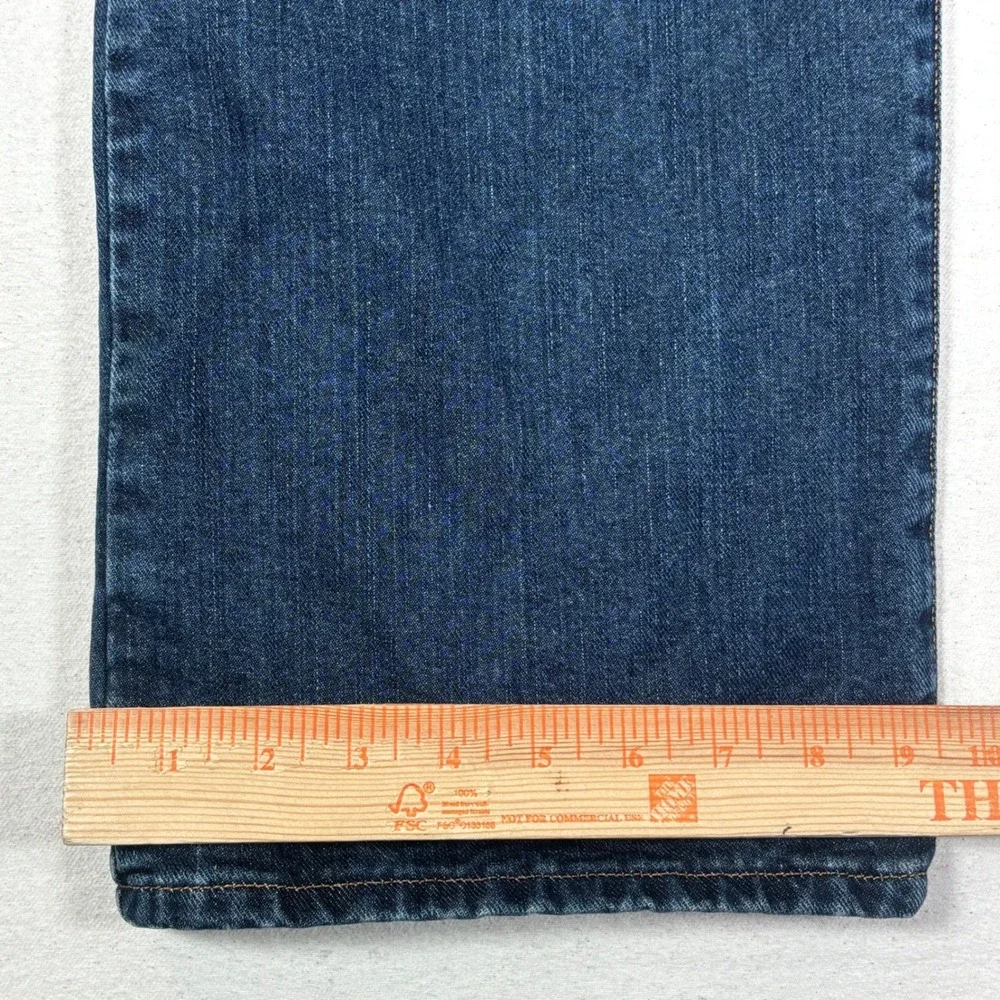 Eddie Bauer Mens Relaxed Fit Flannel Lined Jeans Blue Denim 38x30 Medium Wash